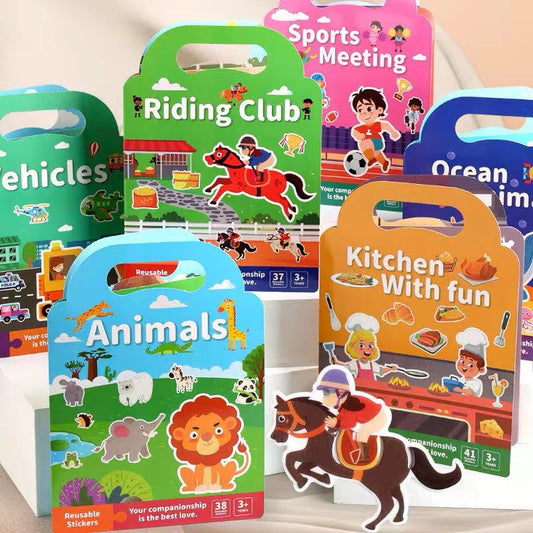 Reusable Jelly Sticker Book