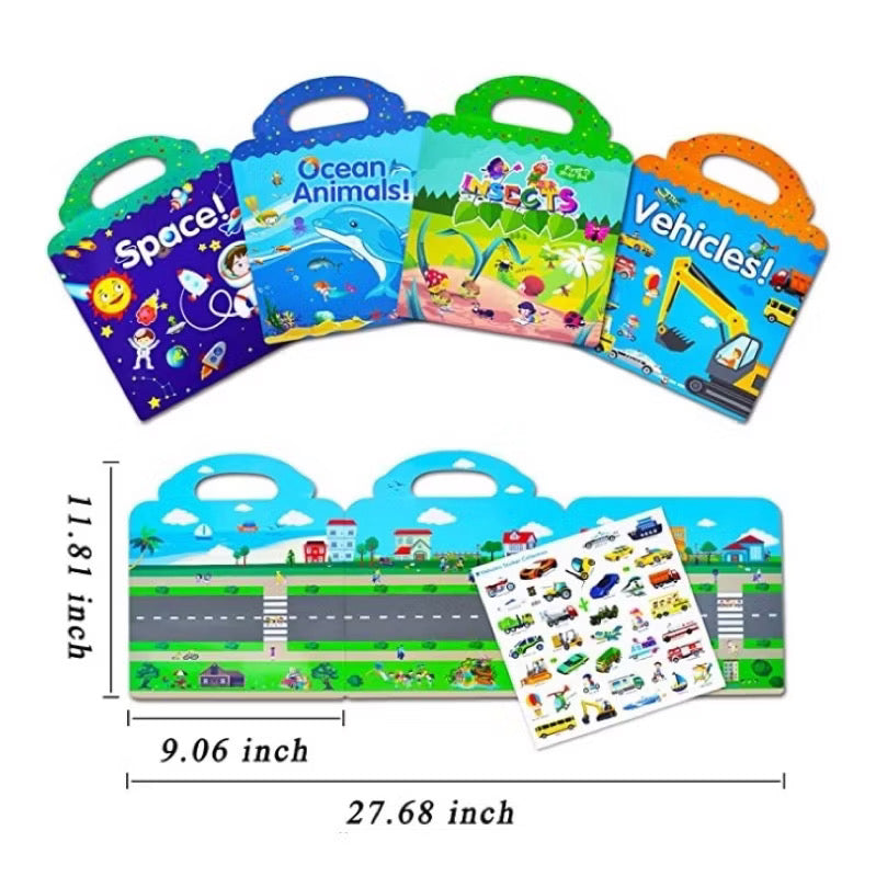 Reusable Jelly Sticker Book