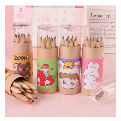 12 Colour Pencil with sharpener