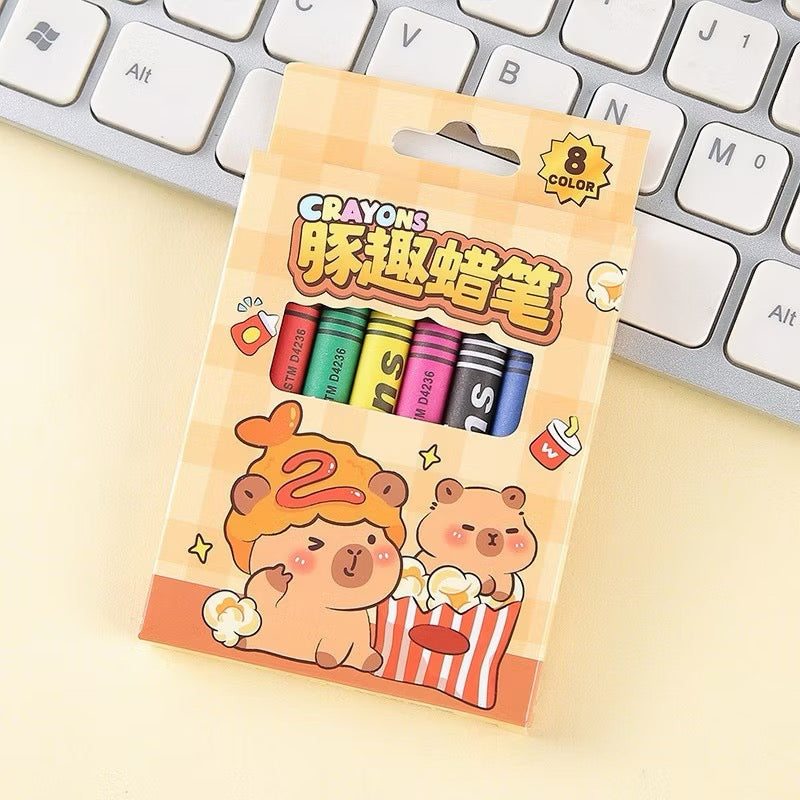 8 Colour Crayons
