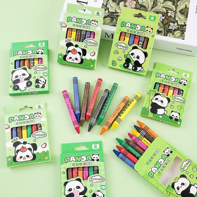 8 Colour Crayons