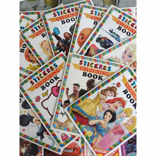 Sticker & Colouring Book