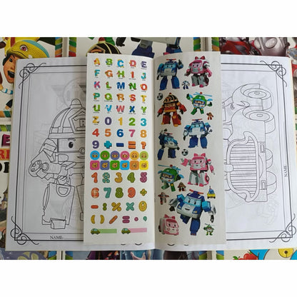 Sticker & Colouring Book