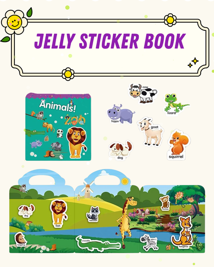 Reusable Jelly Sticker Book Premium Goodie Bag